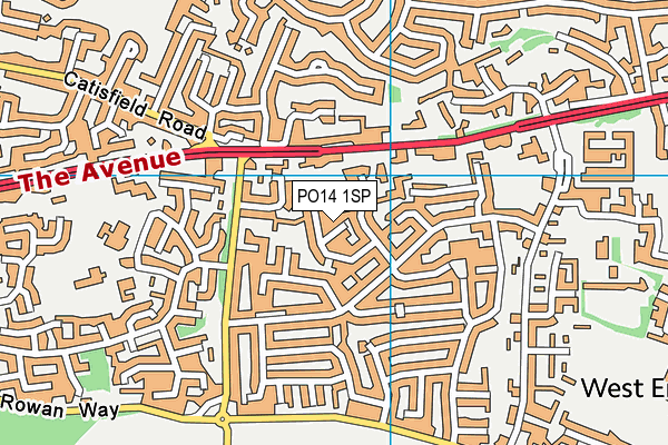 PO14 1SP map - OS VectorMap District (Ordnance Survey) PO14 1SP map - OS VectorMap District (Ordnance Survey)