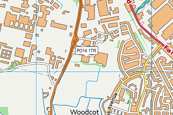 PO14 1TR map - OS VectorMap District (Ordnance Survey) PO14 1TR map - OS VectorMap District (Ordnance Survey)