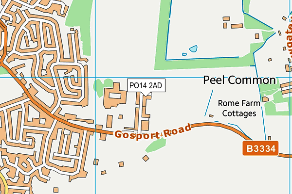 PO14 2AD map - OS VectorMap District (Ordnance Survey) PO14 2AD map - OS VectorMap District (Ordnance Survey)
