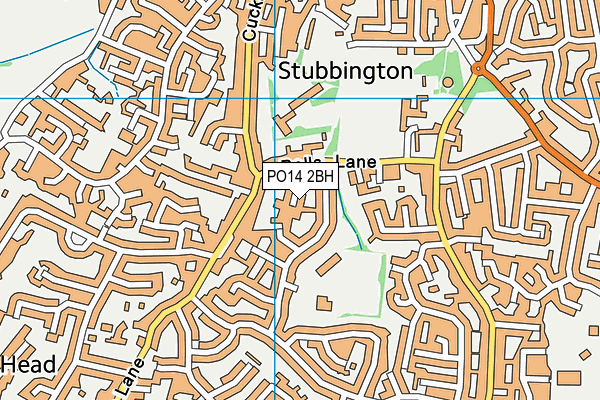 PO14 2BH map - OS VectorMap District (Ordnance Survey) PO14 2BH map - OS VectorMap District (Ordnance Survey)