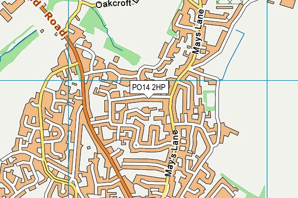 PO14 2HP map - OS VectorMap District (Ordnance Survey) PO14 2HP map - OS VectorMap District (Ordnance Survey)