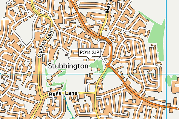 PO14 2JP map - OS VectorMap District (Ordnance Survey) PO14 2JP map - OS VectorMap District (Ordnance Survey)