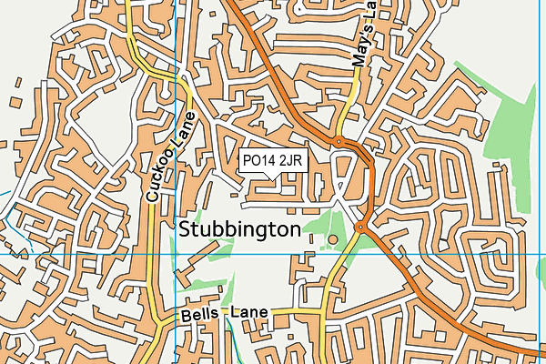 PO14 2JR map - OS VectorMap District (Ordnance Survey) PO14 2JR map - OS VectorMap District (Ordnance Survey)