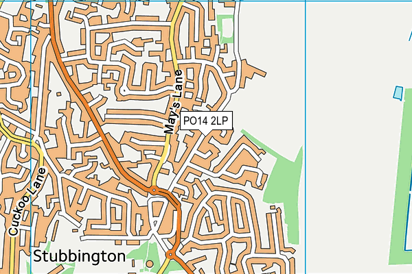 PO14 2LP map - OS VectorMap District (Ordnance Survey) PO14 2LP map - OS VectorMap District (Ordnance Survey)