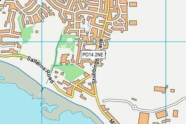 PO14 2NE map - OS VectorMap District (Ordnance Survey) PO14 2NE map - OS VectorMap District (Ordnance Survey)