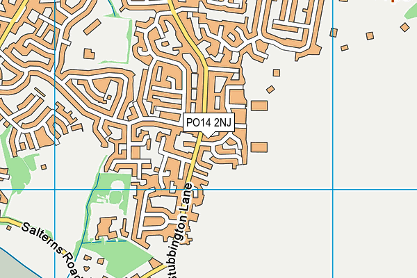 PO14 2NJ map - OS VectorMap District (Ordnance Survey) PO14 2NJ map - OS VectorMap District (Ordnance Survey)