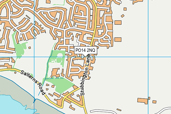 PO14 2NQ map - OS VectorMap District (Ordnance Survey) PO14 2NQ map - OS VectorMap District (Ordnance Survey)
