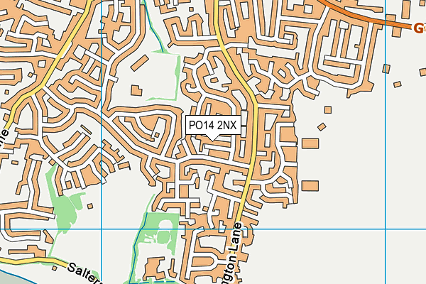 PO14 2NX map - OS VectorMap District (Ordnance Survey) PO14 2NX map - OS VectorMap District (Ordnance Survey)