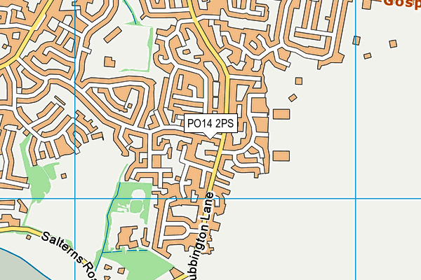 PO14 2PS map - OS VectorMap District (Ordnance Survey) PO14 2PS map - OS VectorMap District (Ordnance Survey)
