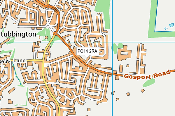 PO14 2RA map - OS VectorMap District (Ordnance Survey) PO14 2RA map - OS VectorMap District (Ordnance Survey)