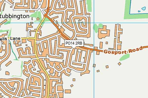 PO14 2RB map - OS VectorMap District (Ordnance Survey) PO14 2RB map - OS VectorMap District (Ordnance Survey)