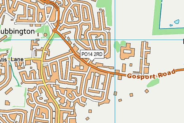 PO14 2RD map - OS VectorMap District (Ordnance Survey) PO14 2RD map - OS VectorMap District (Ordnance Survey)