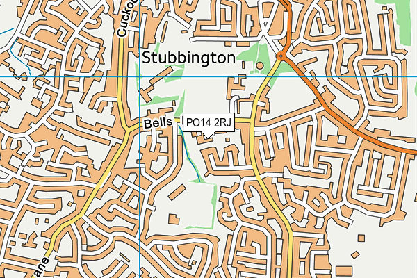 PO14 2RJ map - OS VectorMap District (Ordnance Survey) PO14 2RJ map - OS VectorMap District (Ordnance Survey)