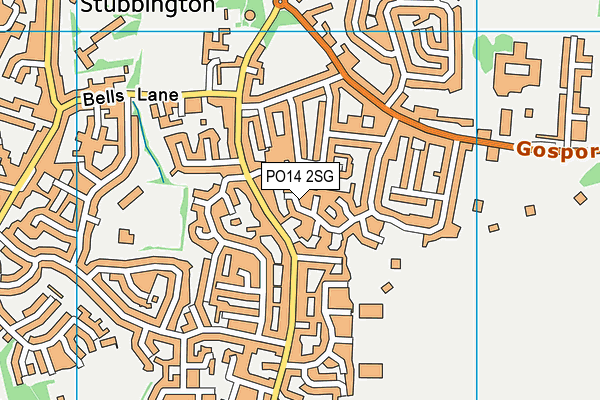 PO14 2SG map - OS VectorMap District (Ordnance Survey) PO14 2SG map - OS VectorMap District (Ordnance Survey)