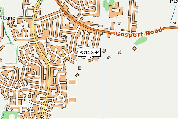 PO14 2SP map - OS VectorMap District (Ordnance Survey) PO14 2SP map - OS VectorMap District (Ordnance Survey)