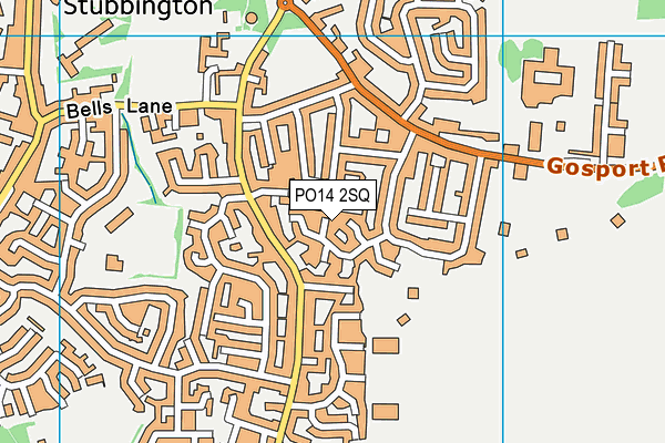 PO14 2SQ map - OS VectorMap District (Ordnance Survey) PO14 2SQ map - OS VectorMap District (Ordnance Survey)