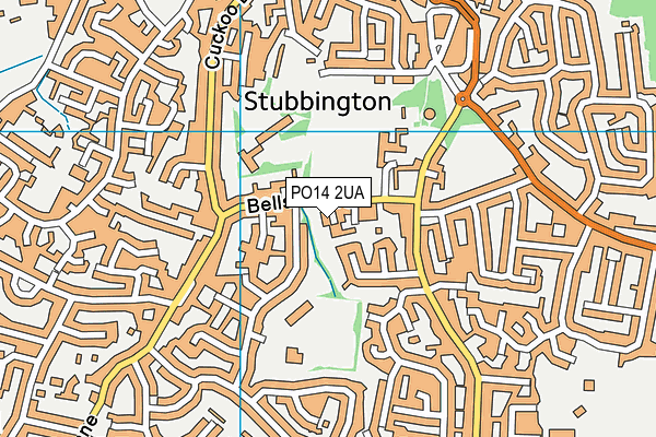 PO14 2UA map - OS VectorMap District (Ordnance Survey) PO14 2UA map - OS VectorMap District (Ordnance Survey)