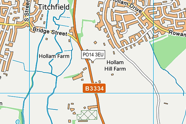 PO14 3EU map - OS VectorMap District (Ordnance Survey) PO14 3EU map - OS VectorMap District (Ordnance Survey)