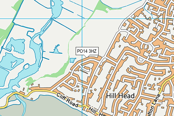 PO14 3HZ map - OS VectorMap District (Ordnance Survey) PO14 3HZ map - OS VectorMap District (Ordnance Survey)