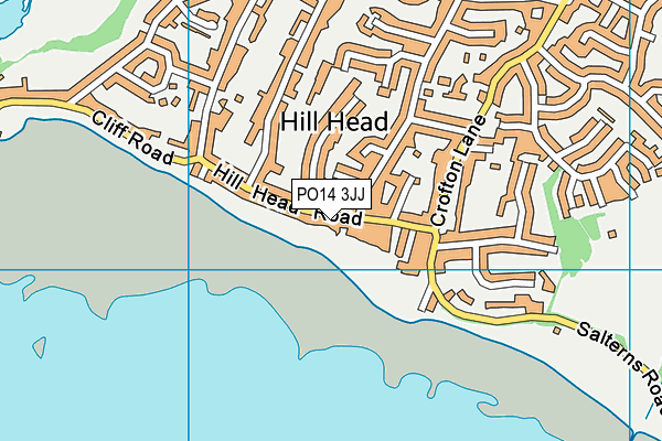 PO14 3JJ map - OS VectorMap District (Ordnance Survey) PO14 3JJ map - OS VectorMap District (Ordnance Survey)