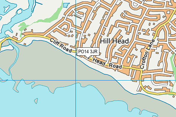 PO14 3JR map - OS VectorMap District (Ordnance Survey) PO14 3JR map - OS VectorMap District (Ordnance Survey)
