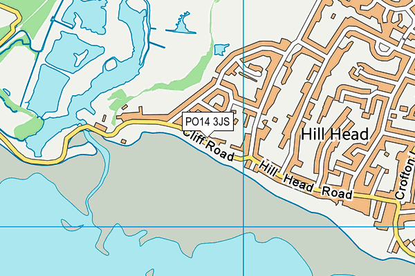 PO14 3JS map - OS VectorMap District (Ordnance Survey) PO14 3JS map - OS VectorMap District (Ordnance Survey)