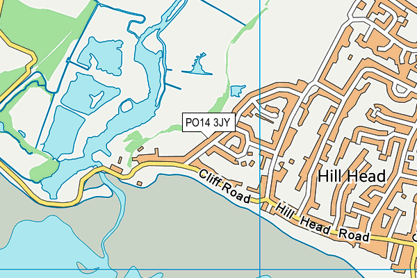PO14 3JY map - OS VectorMap District (Ordnance Survey) PO14 3JY map - OS VectorMap District (Ordnance Survey)
