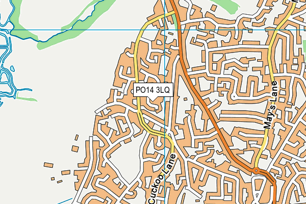 PO14 3LQ map - OS VectorMap District (Ordnance Survey) PO14 3LQ map - OS VectorMap District (Ordnance Survey)