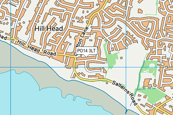 PO14 3LT map - OS VectorMap District (Ordnance Survey) PO14 3LT map - OS VectorMap District (Ordnance Survey)
