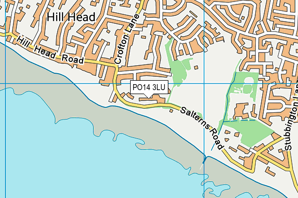 PO14 3LU map - OS VectorMap District (Ordnance Survey) PO14 3LU map - OS VectorMap District (Ordnance Survey)