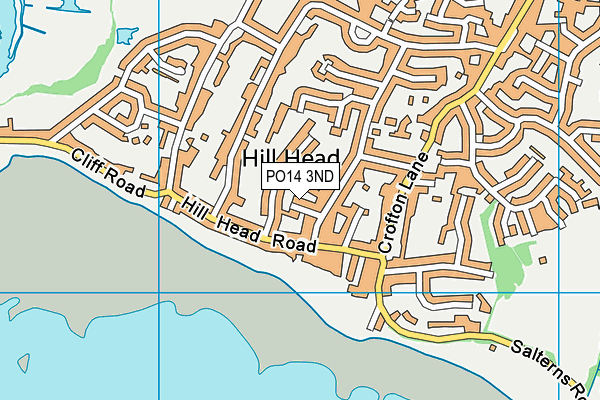 PO14 3ND map - OS VectorMap District (Ordnance Survey) PO14 3ND map - OS VectorMap District (Ordnance Survey)