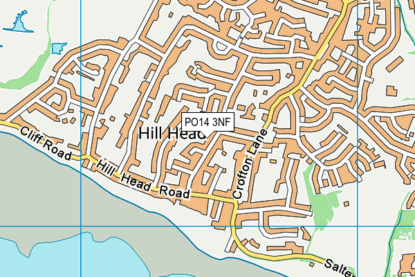 PO14 3NF map - OS VectorMap District (Ordnance Survey) PO14 3NF map - OS VectorMap District (Ordnance Survey)