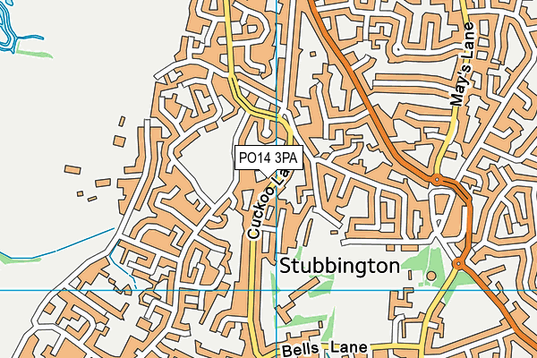 PO14 3PA map - OS VectorMap District (Ordnance Survey) PO14 3PA map - OS VectorMap District (Ordnance Survey)