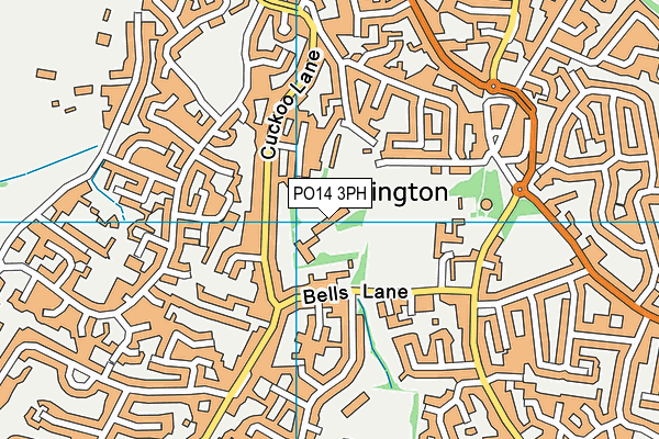 PO14 3PH map - OS VectorMap District (Ordnance Survey) PO14 3PH map - OS VectorMap District (Ordnance Survey)