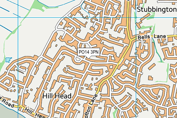 PO14 3PN map - OS VectorMap District (Ordnance Survey) PO14 3PN map - OS VectorMap District (Ordnance Survey)