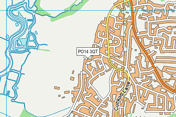 PO14 3QT map - OS VectorMap District (Ordnance Survey) PO14 3QT map - OS VectorMap District (Ordnance Survey)