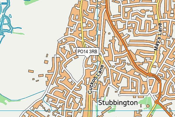 PO14 3RB map - OS VectorMap District (Ordnance Survey) PO14 3RB map - OS VectorMap District (Ordnance Survey)
