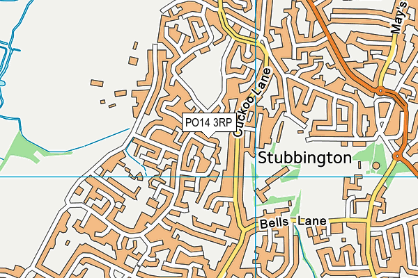 PO14 3RP map - OS VectorMap District (Ordnance Survey) PO14 3RP map - OS VectorMap District (Ordnance Survey)