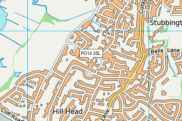 PO14 3SL map - OS VectorMap District (Ordnance Survey) PO14 3SL map - OS VectorMap District (Ordnance Survey)