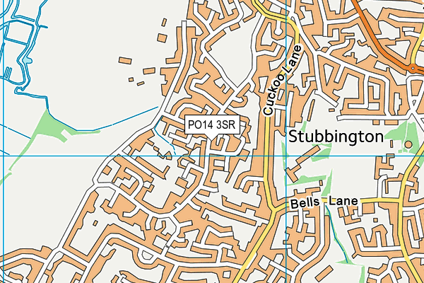 PO14 3SR map - OS VectorMap District (Ordnance Survey) PO14 3SR map - OS VectorMap District (Ordnance Survey)