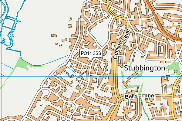 PO14 3SS map - OS VectorMap District (Ordnance Survey) PO14 3SS map - OS VectorMap District (Ordnance Survey)
