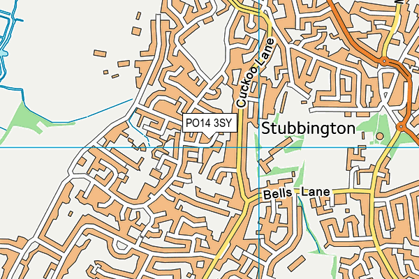 PO14 3SY map - OS VectorMap District (Ordnance Survey) PO14 3SY map - OS VectorMap District (Ordnance Survey)