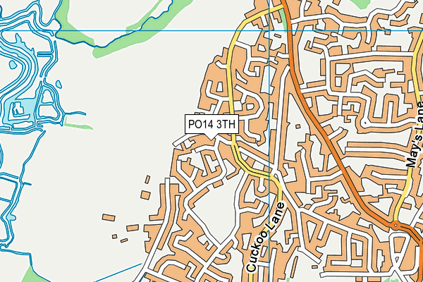 PO14 3TH map - OS VectorMap District (Ordnance Survey) PO14 3TH map - OS VectorMap District (Ordnance Survey)