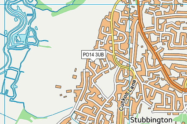 PO14 3UB map - OS VectorMap District (Ordnance Survey) PO14 3UB map - OS VectorMap District (Ordnance Survey)