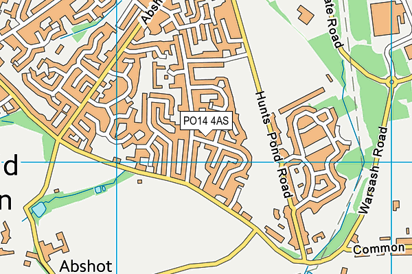 PO14 4AS map - OS VectorMap District (Ordnance Survey) PO14 4AS map - OS VectorMap District (Ordnance Survey)