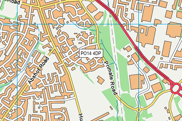 PO14 4DP map - OS VectorMap District (Ordnance Survey) PO14 4DP map - OS VectorMap District (Ordnance Survey)