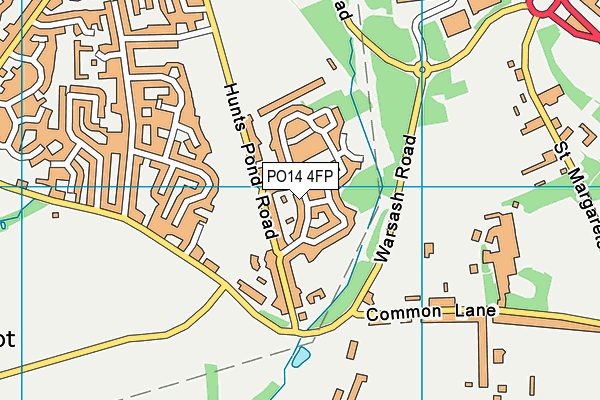 PO14 4FP map - OS VectorMap District (Ordnance Survey) PO14 4FP map - OS VectorMap District (Ordnance Survey)