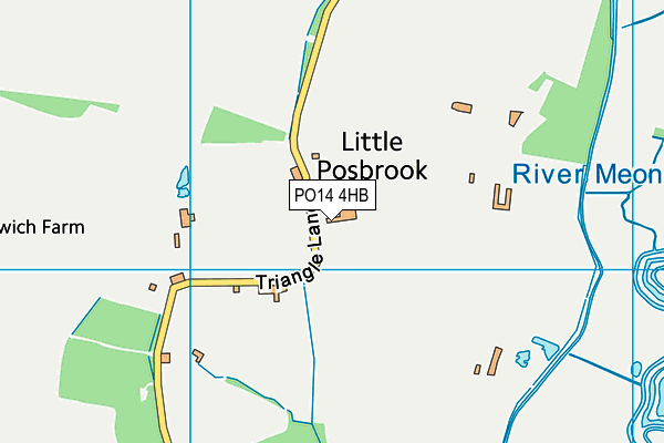 PO14 4HB map - OS VectorMap District (Ordnance Survey) PO14 4HB map - OS VectorMap District (Ordnance Survey)