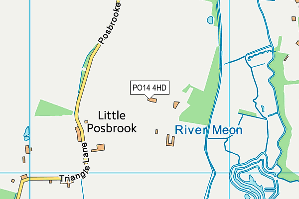 PO14 4HD map - OS VectorMap District (Ordnance Survey) PO14 4HD map - OS VectorMap District (Ordnance Survey)