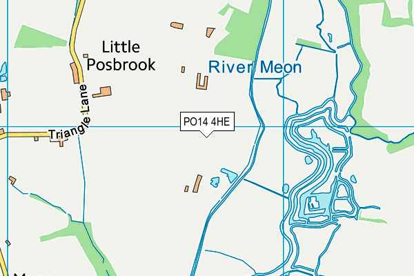 PO14 4HE map - OS VectorMap District (Ordnance Survey) PO14 4HE map - OS VectorMap District (Ordnance Survey)